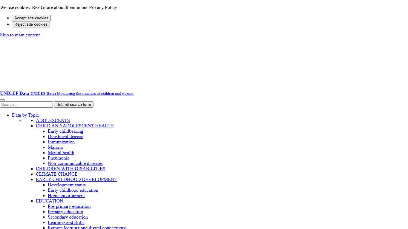 CRVS - Birth, Marriage and Death Registration in South Africa - UNICEF DATA