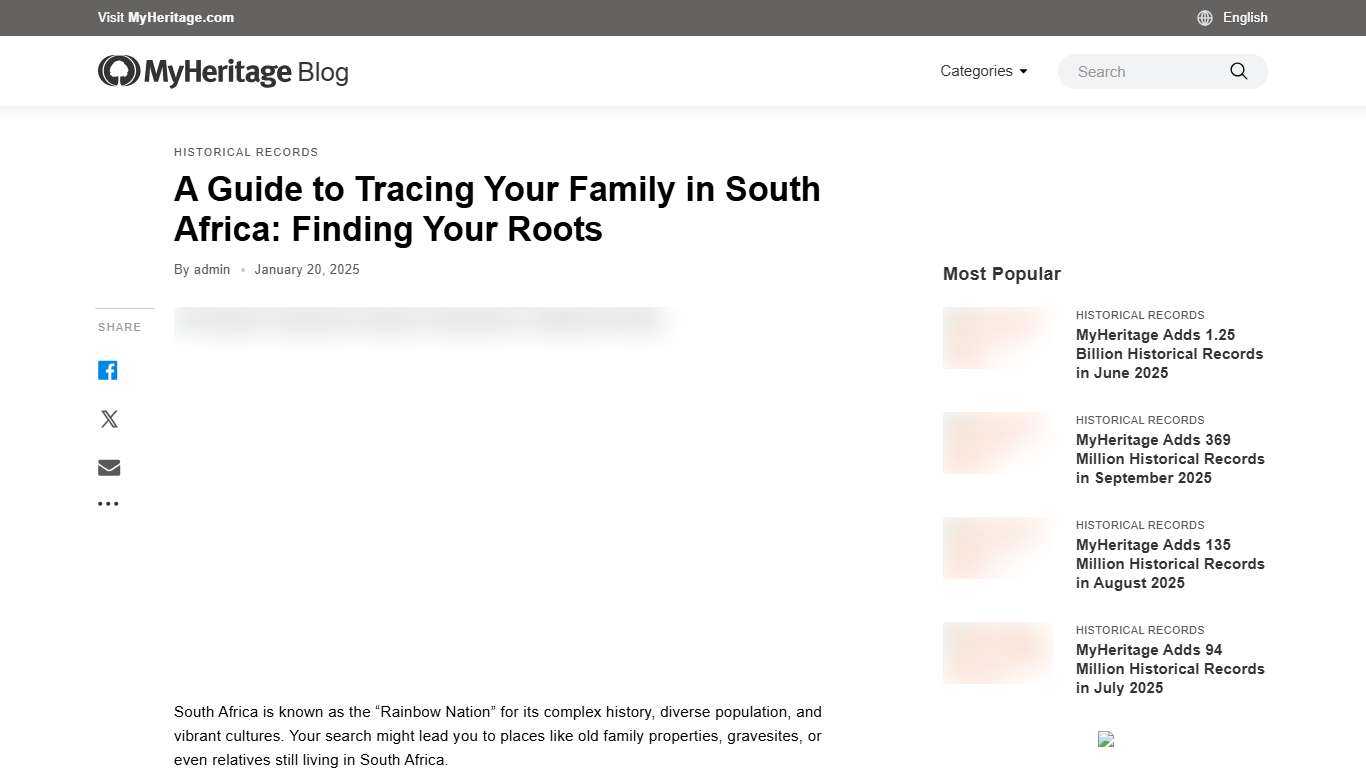 A Guide to Tracing Your Family in South Africa: Finding Your Roots - MyHeritage Blog